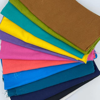 ผ้าเมือง ผ้าฝ้าย 100% ย้อมสีพื้น หน้ากว้าง 44 นิ้วเต็ม ยาว 1 หลา