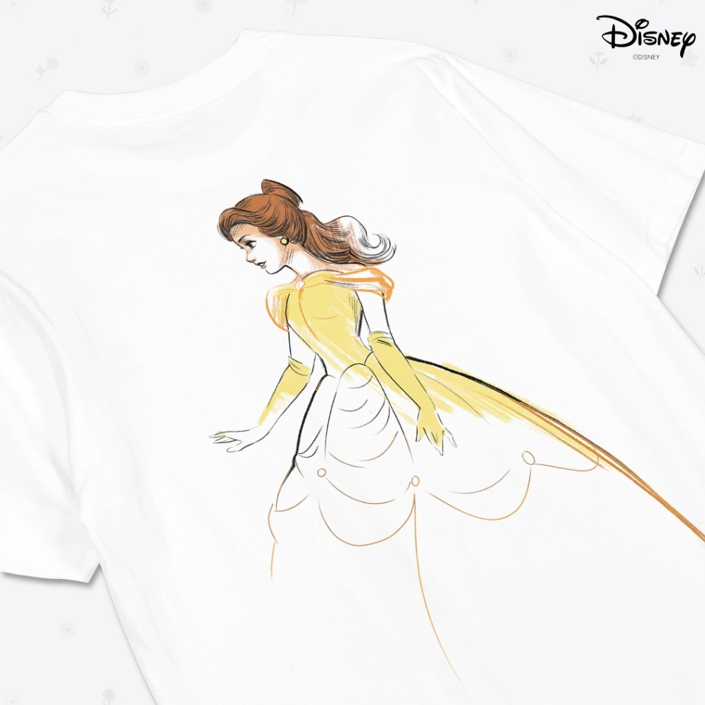 Power 7 Shop เสื้อยืดการ์ตูน "Beauty and the Beast" ลิขสิทธ์แท้ DISNEY(TMX-078) — صورة 5