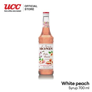 MONIN White peach Syrup น้ำเชื่อมกลิ่นพีชขาว 700ml.