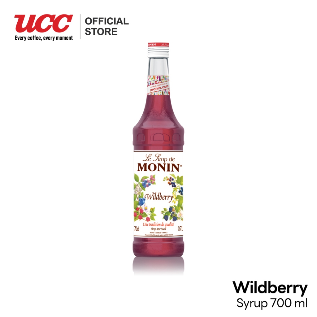 MONIN Wildberry Syrup น้ำเชื่อมกลิ่นเบอร์รี่ป่า(ไวลด์เบอร์รี่) 700ml.