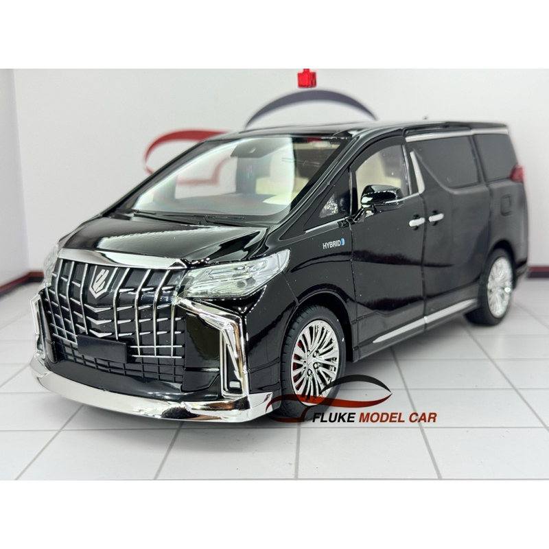 [ มีส่งแบบด่วน ] โมเดลรถ Toyota Alphard 1:18 มีไฟ เปิดได้ทั้งหมด โมเดลรถเหล็ก