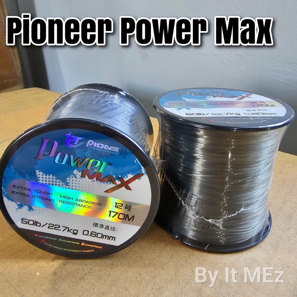 ของแท้ ราคาถูก สายเอ็น Pioneer Power Max เหนียวมาก พริ้ว จมน้ำไว คุณภาพเกรดพรีเมี่ยม เนื้อเอ็นเหนียวนุ่ม ไม่ตีเกลียว