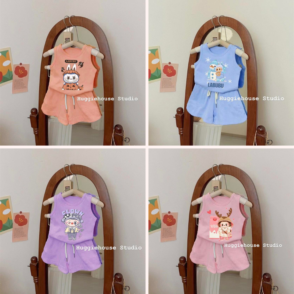 พร้อมส่ง ช56-ช59 ชุดลาบูบู้ ได้เสื้อและกางเกงค่ะ