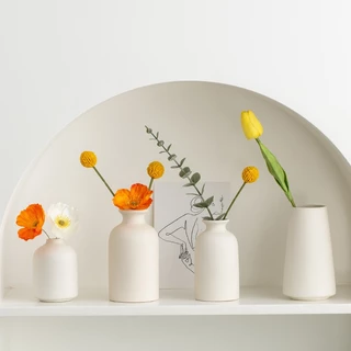 OurHome [แจกันเซรามิก] เครื่องประดับแจกันเซรามิกที่เรียบง่าย YC Simple ceramic vase ornament แจกันเรียบง่าย ของแต่งบ้าน