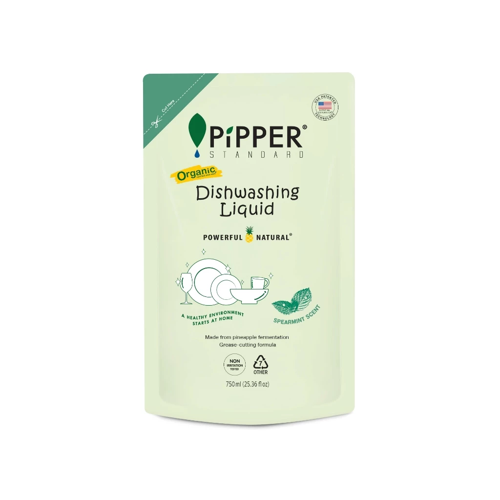 PiPPER STANDARD ผลิตภัณฑ์ล้างจานธรรมชาติกลิ่นกลิ่นสเปียร์มินต์ 750 มล.