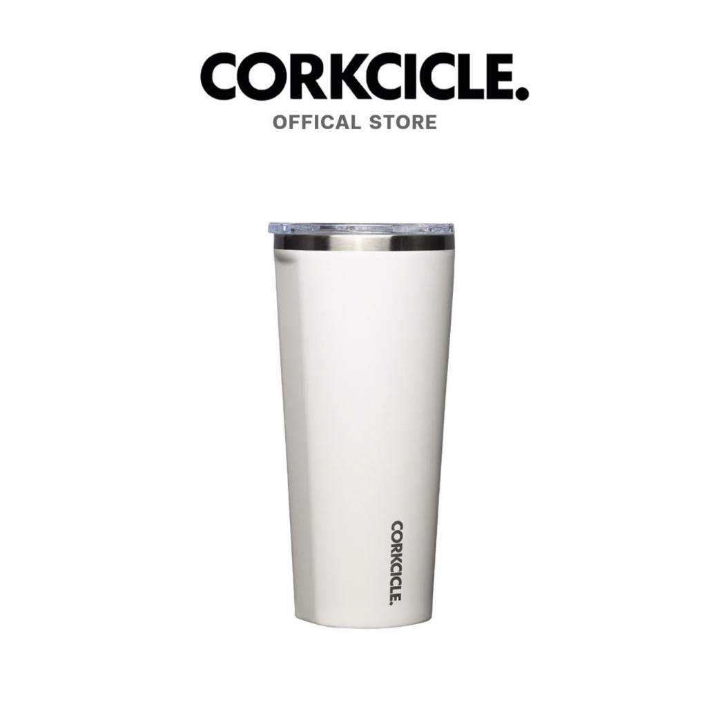 Corkcicle กระบอกน้ำ 24 oz (710 ml) Tumbler | Oat Milk ขาว | Keeps Cold เก็บเย็น 9hrs | แก้วพกพา ขวดน้ําพกพา