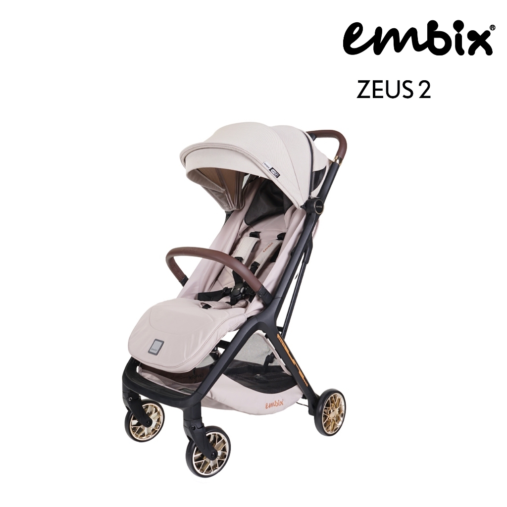 (รับประกัน 3 ปี) รถเข็นเด็ก EMBIX รุ่น ZEUS 2 ใช้ได้ตั้งเเต่แรกเกิด พับง่ายด้วยมือเดียว มีมุ้งกันยุง