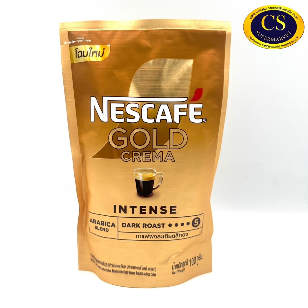 Nescafe Gold Crema **โฉมใหม่** เนสกาแฟโกลด์ เครมมา ขนาด 100 กรัม