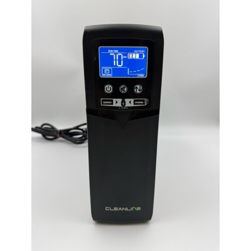 UPS เครื่องสำรองไฟมือสอง (second hand)CLEANLINE Prime 1500 1500VA/900W สินค้าพร้อมใช้งาน รับประกัน 1