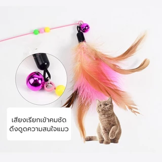 Cuttie Pettie ของเล่นเเมว ของเล่นแมว ไม้ตกแมว แบบสปริง ล่อแมว ลวดสลิง ไม้แมว ยาวสุด ไม่ล่อแมว ของเล่น สำหรับแมว สำหรับสั