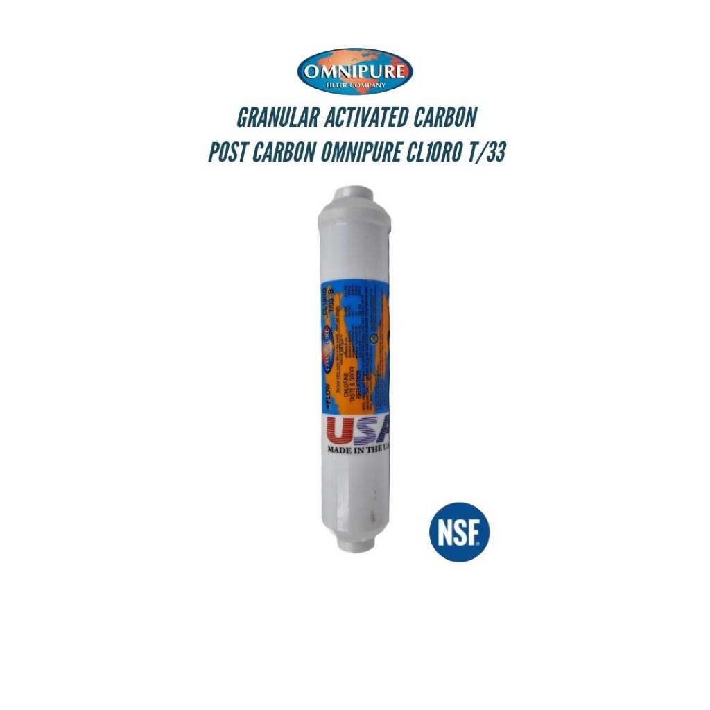 OMNIPURE USA INLINE Post Carbon CL10ROT/33 ไส้กรองน้ำดื่ม CL-Series 2 X 10" Granular Activated Carbon