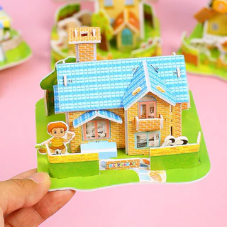 พร้อมส่ง ปริศนา 3 มิติ ตัวต่อบ้าน
