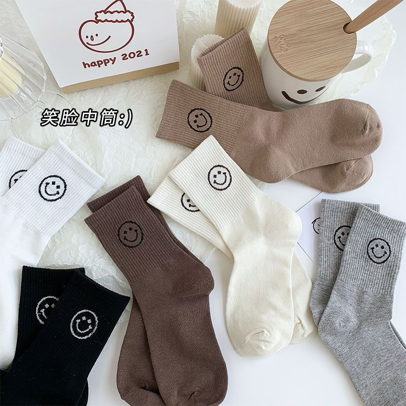 [พร้อมส่งจากไทย]ถุงเท้าข้อสั้นน้องยิ้ม