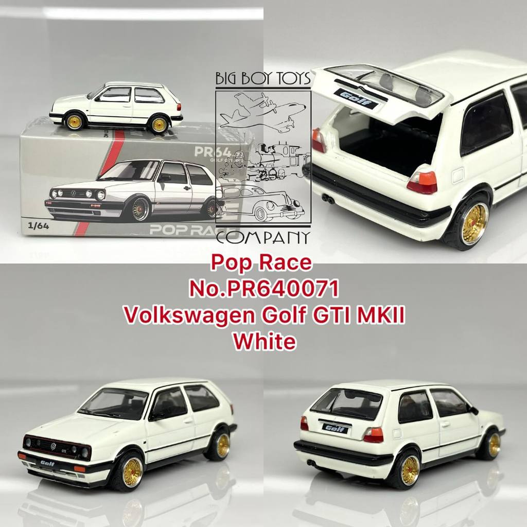 Pop Race  No.PR640071  Volkswagen Golf GTI MKII - White