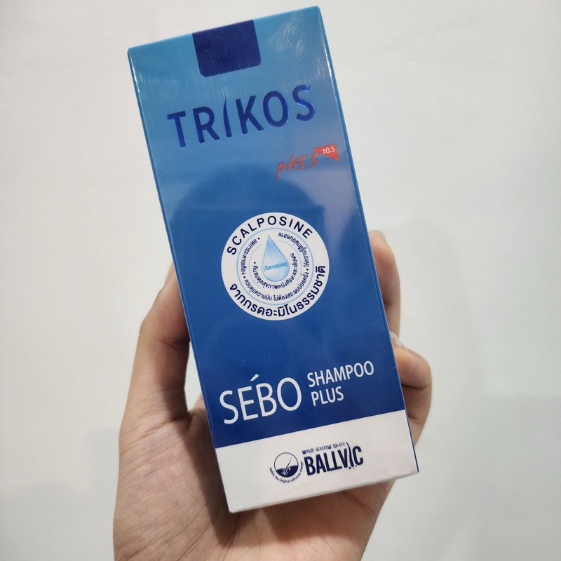 TRIKOS SEBO SHAMPOO 80ml พร้อมส่ง แชมพูสระผม ลดอาการหนังศรีษะมัน ลดเชื้อรา