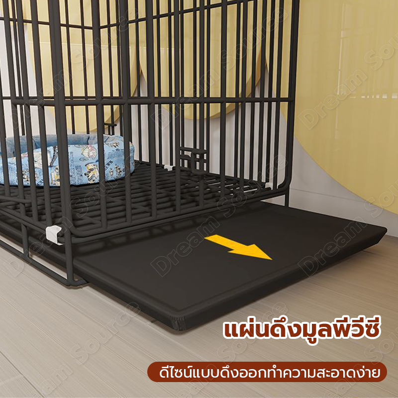 กรงสุนัข กรงสัตว์เลี้ยงชั้นเดียว กรงแมวสีพับได้ กรงสัตว์เลี้ยงที่ไม่ต้องติดตั้ง วัสดุเข้ารหัสตัวหนา ข้อกำหนดที่หลากหลาย ราคา ถูกที่สุด ดีลบีเคเค แกลเลอรีภาพที่ 5