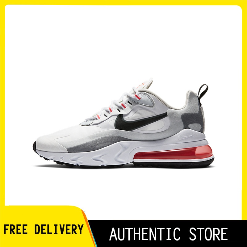 DUTY FREE GOODS Nike Air Max 270 React 'White Crimson Black' Sneakers CT1280 - 100 The Same Style In The Mall