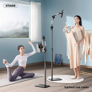 ขาตั้งแพดและจอแบบตั้งพื้นฐานเหล็กคาร์บอน วางจอได้สูงสุด 12.9 นิ้ว Rtako LD057