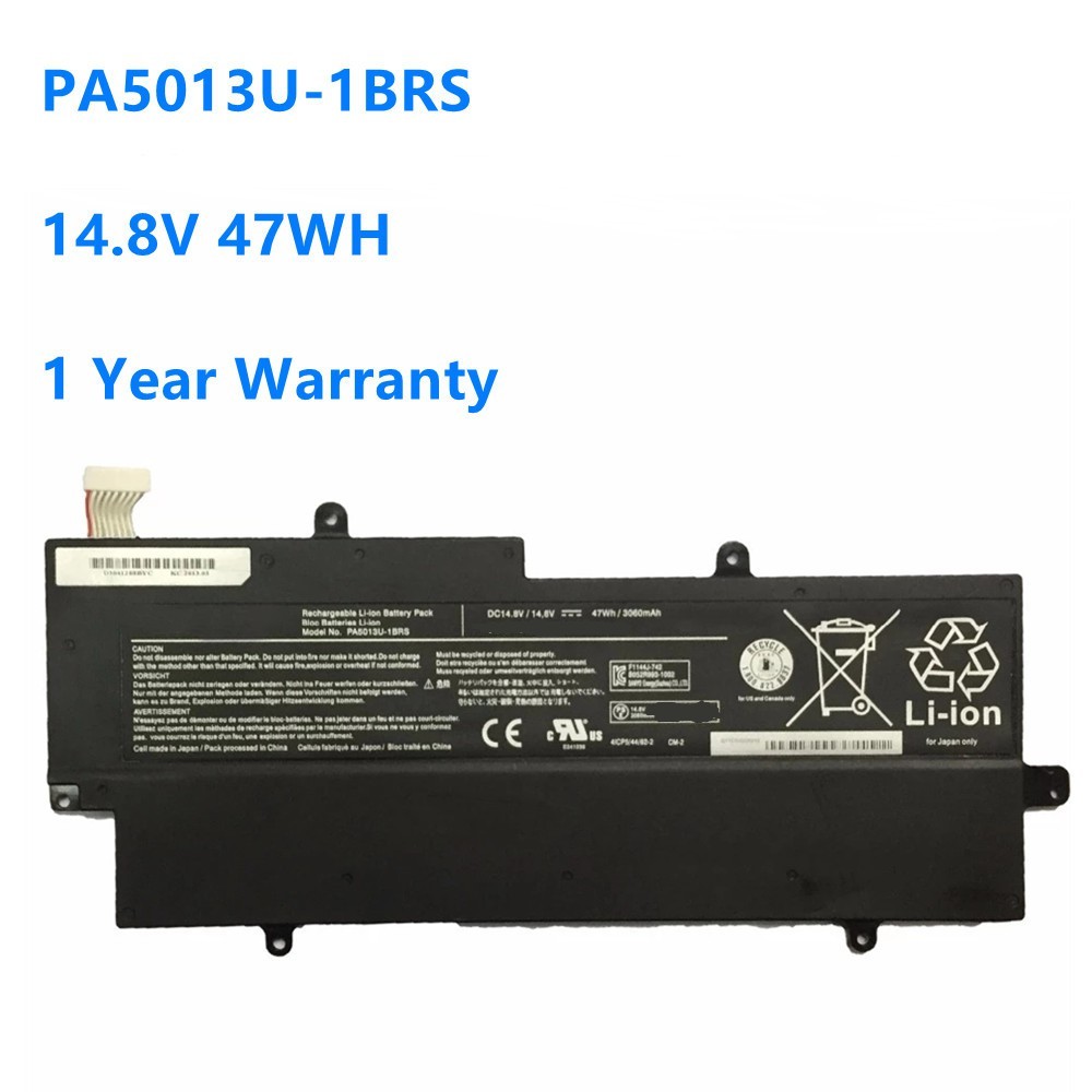 PA5013U แบตเตอรี่แล็ปท็อปสำหรับ Toshiba Portege Z830 Z835 Z930 Ultrabook PA5013U-1BRS 14.8V 3060MAh