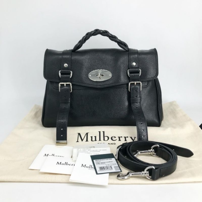 👜👜กระเป๋าสะพายหนังแท้ หอมมม สีดำ สวยคลาสสิคเสมอ 
❌(Very Good) Mulberry Alexa Regular Bag

🖤🖤🖤 สีดำ ปี21