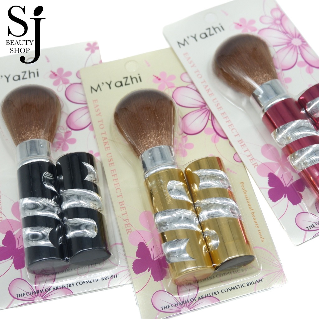 M YaZhi Easy Blush Brush แปรงปัดแก้ม ขนนุ่ม ไม่บาดผิวหน้า พร้อมฝาปิดกันฝุ่น (ขนาดพกพา)