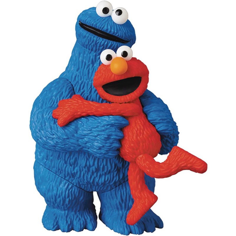 (แท้มือ1แพ็คไม่สวย) มินิฟิกเกอร์  Elmo&amp;cookie monster Medicom UDF Sesame Street