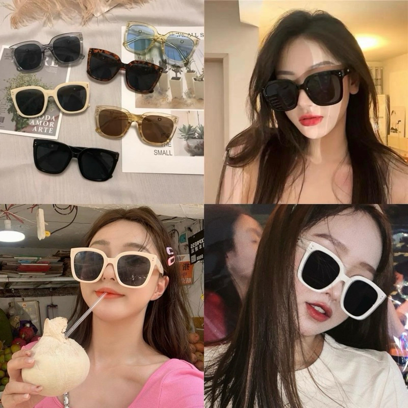 แว่นกันแดด แฟชั่น กันUV400 ทรงใหญ่ [[ร้านไทย พร้อมส่ง]]