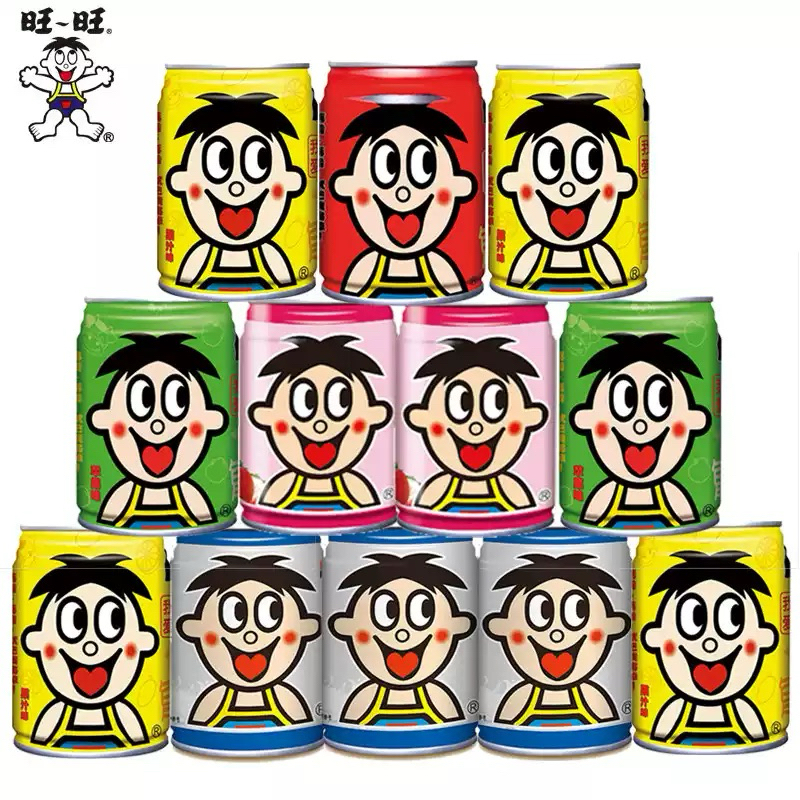 #E0607#旺仔牛奶นมกระป๋องแดงวั่งไจ่ หลายรส นมจีน หวานมัน ขนาด 245 ml.