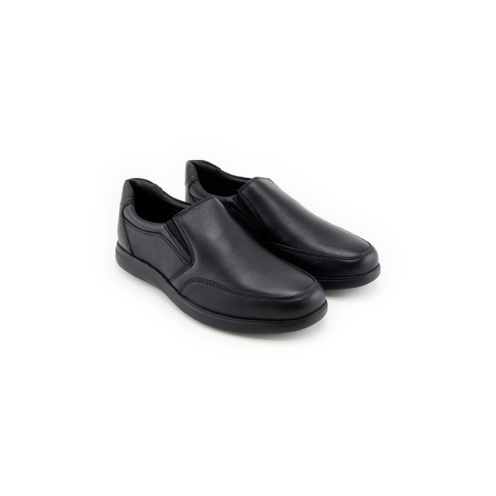 MANWOOD รองเท้าลำลองหนังแท้ รุ่น CB1507-51 สีดำ