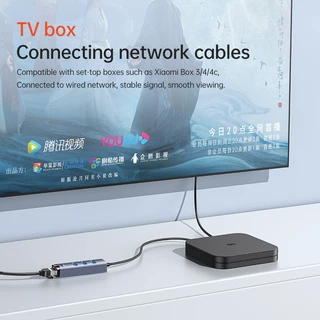 ⚡ส่งจาก กทม⚡Jasoz Type C USB 3.0 HUB to RJ45 อะแดปเตอร์การ์ดเครือข่าย สำหรับโทรศัพท์มือถือ แล็ปท็อป