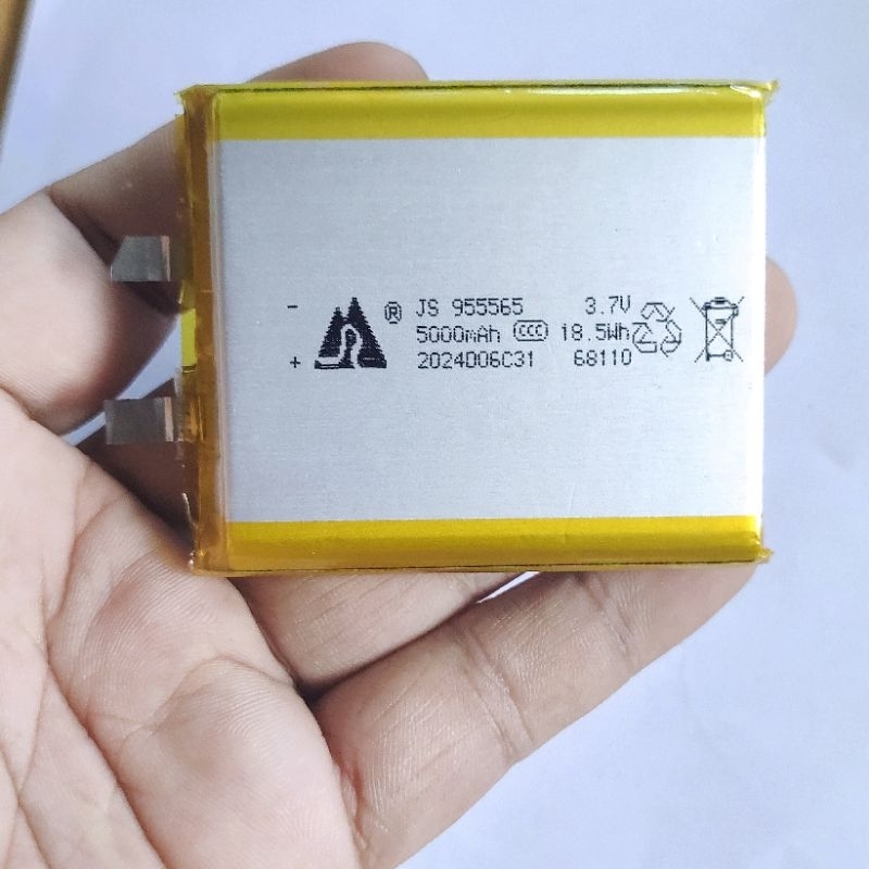 3.7v 5000mah  955565 Li-Po li ionแบตเตอรี่ สำหรับMp3 MP4  กล้องติดรถยนต์ แบตเตอรี่เพาเวอร์แบงค์