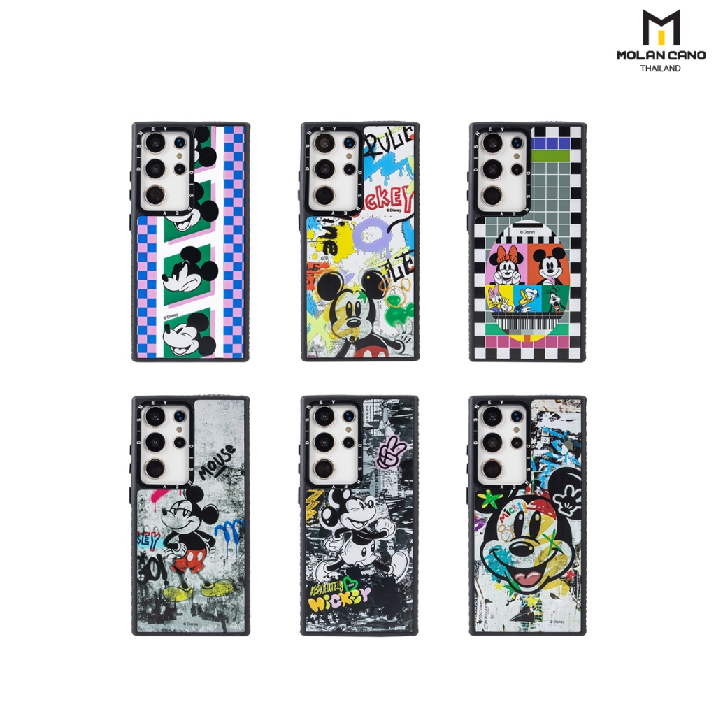 MOLAN CANO รุ่น S24 Ultra Case printing เคสลาย Mickey Mouse สำหรับซัมซุง เคส กันกระแทก-ขอบดำ
