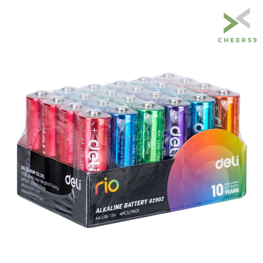 ถ่านอัลคาไลน์ ถ่านไฟฉาย ถ่านแบตเตอรี่อัลคาไลน์ Battery 24 ก้อน ขนาด AA และ AAA  Cheers9