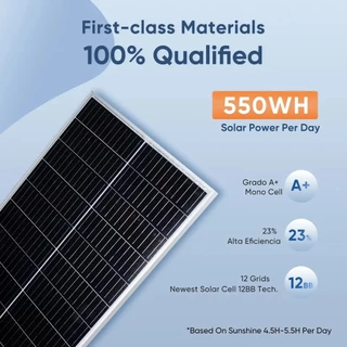 แผงโซลาร์เซลล์ monocrystalline solar cell โมโน 12V 10W/15W/20W/30W/50W กันน้ำ