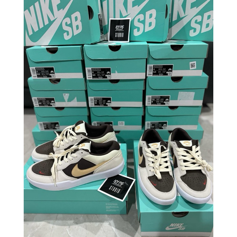 Nike SB Force 58 " Sesame Baroque Brown " สินค้าพร้อมส่ง ของแท้ 100%