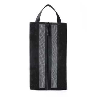 ShopAt.Two[BG6754] กระเป๋ารองเท้าแบบพกพา ถุงใส่รองเท้าตาข่าย ระบายอากาศ