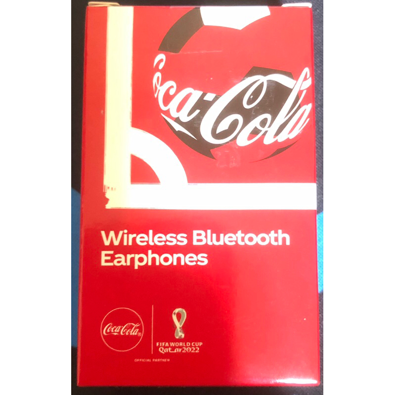 หูฟังบลูทูธ Coca-Cola Wireless Bluetooth Earphones x FIFA WORLD CUP QATAR 2022 ของสะสม มือ1 ซีล