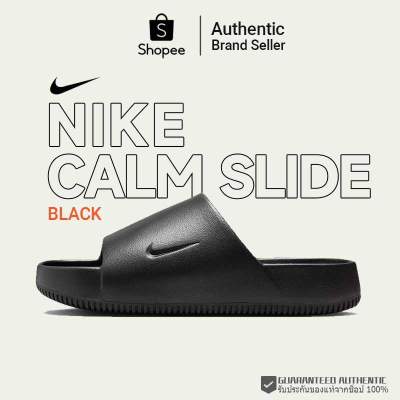 รองเท้ าNike Calm Slide Black พร้อมส่ง (FD4116-001) รองเท้แตะ [ของแท้100%]