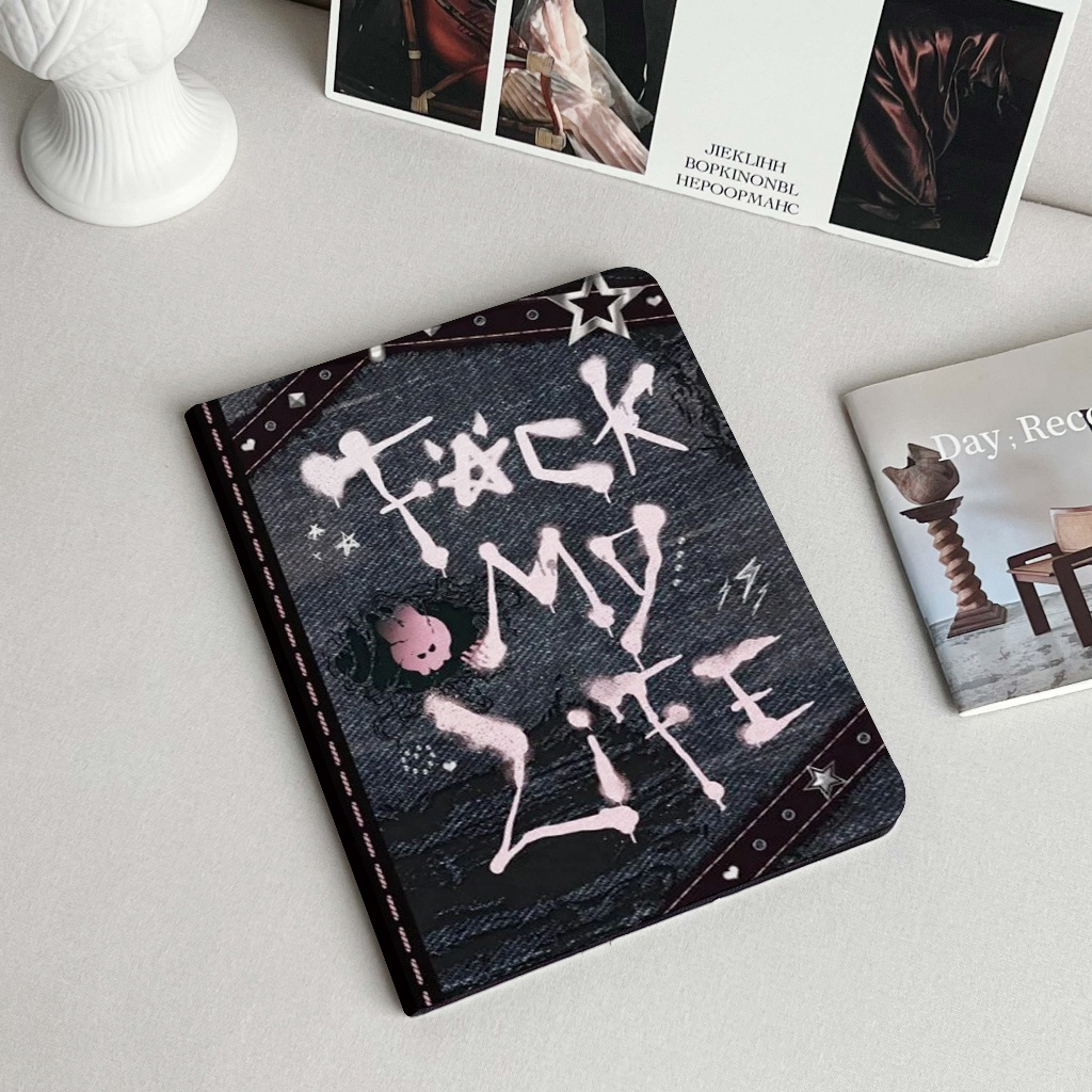 🚀จัดส่งทันที🚀เคสไอแพด เดนิม กระต่าย Pro13 2024 Air7/6 11 Gen11 Pro11 mini7Air5 วงร็อค เคสipad Gen8 - รูปที่ 2