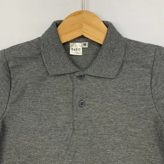 เสื้อโปโล แขนสั้น เด็กชาย-เด็กหญิง ผ้าจูติ 14 สี อายุ 8-14 ปี Polo Shirt for Kids - Boys and Girls