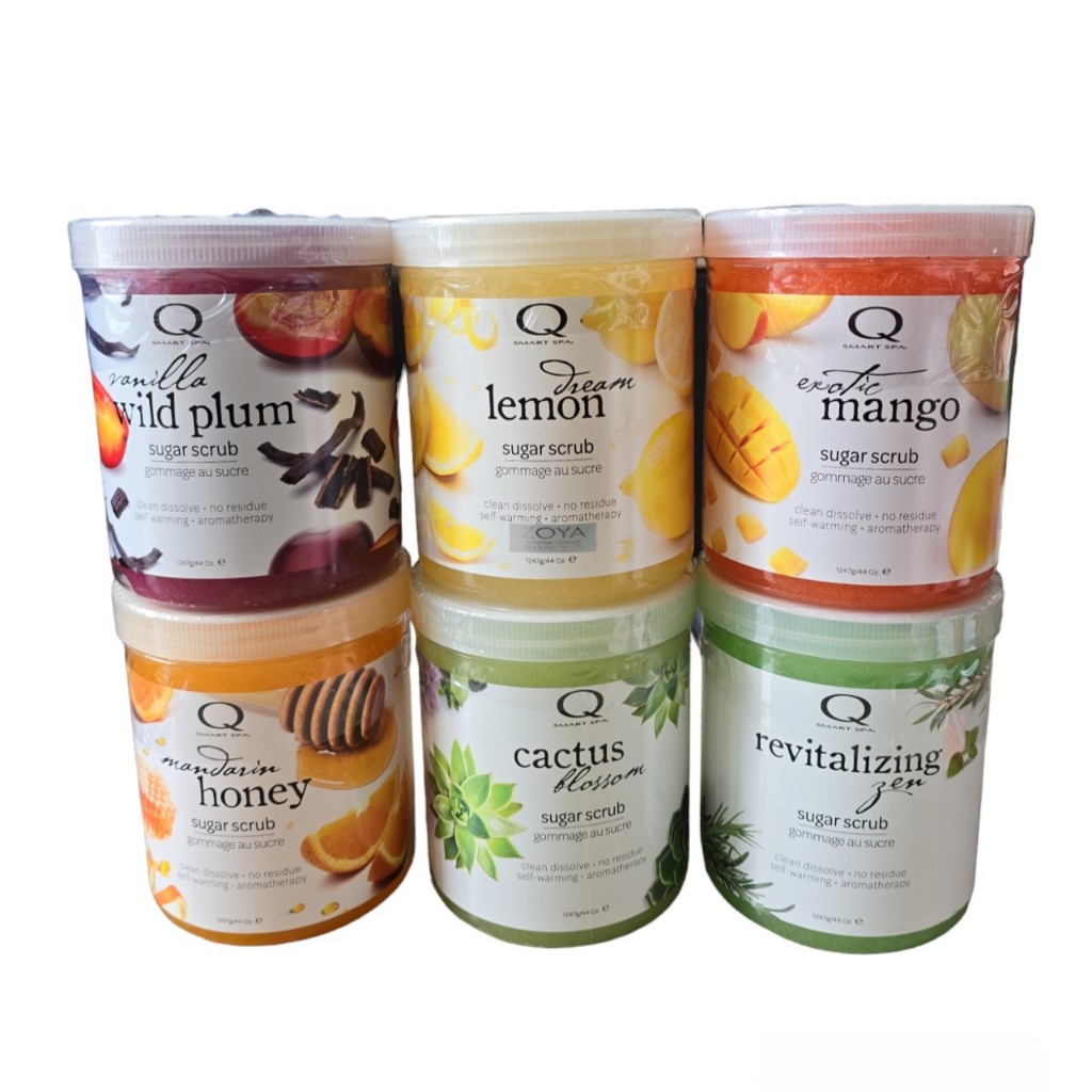 แยกขาย QTICA🇺🇲Sugar Scrub 7 กลิ่นตัวเลือก 44oz. สครับน้ำตาลทำสปามือ,เท้า 🇺🇲ของแท้จากUSA พร้อมส่ง