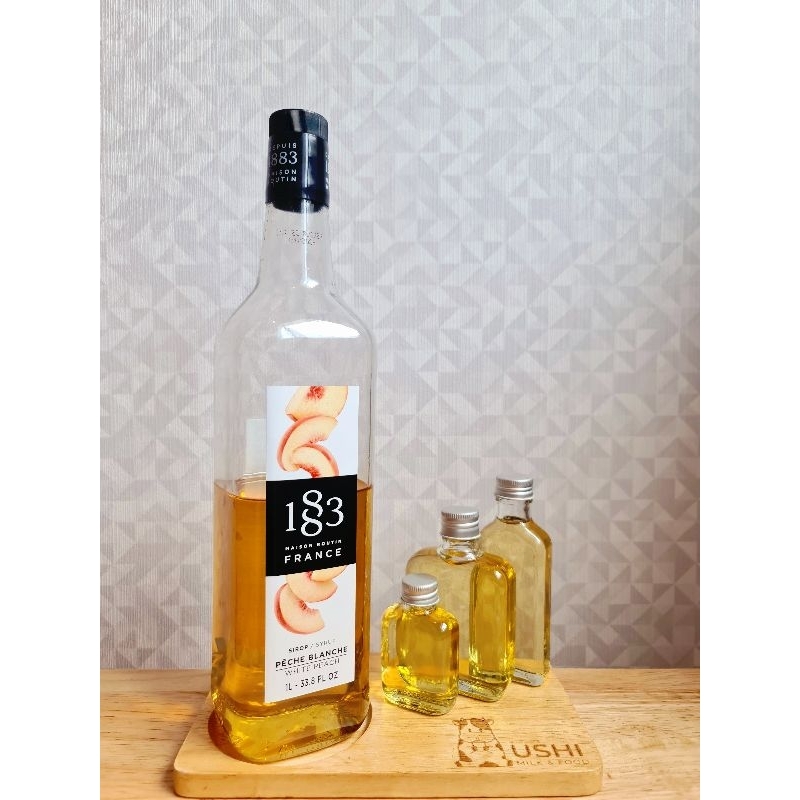 ไซรัปกลิ่นไวท์พีช White Peach [> แบ่งขาย <] แบรนด์ 1883 Syrups made in France 🇨🇵
