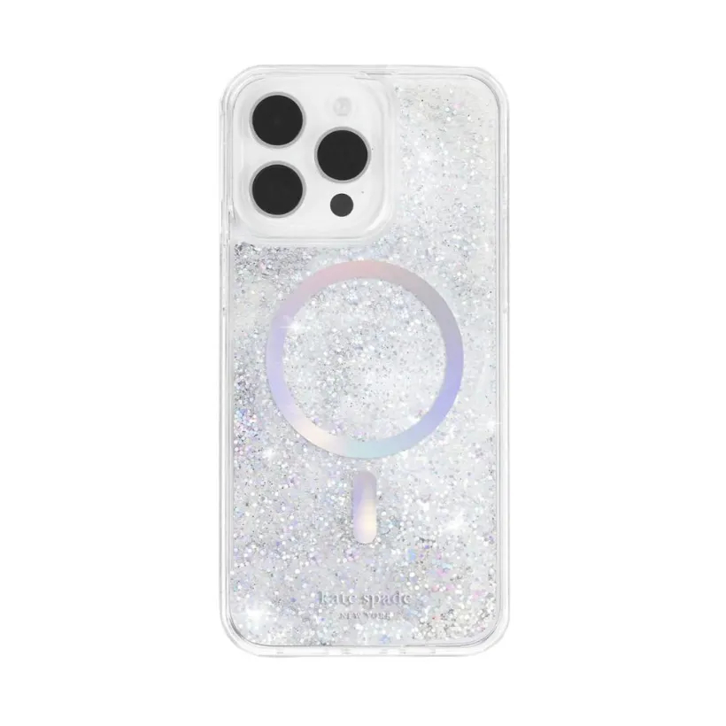 KATE SPADE เคส iPhone 15 Pro / iPhone 15 Pro Max - Liquid Glitter Opal Iridescent MagSafe