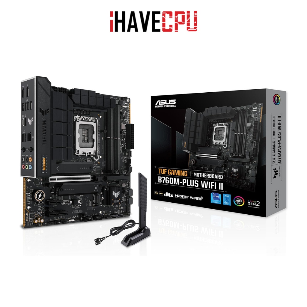 เมนบอร์ด (mainboard) iHAVECPU(1700) ASUS TUF GAMING B760M-PLUS WIFI-II