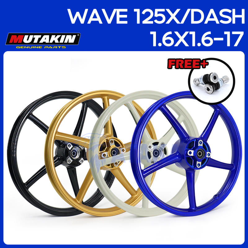 MUTAKIN RIM ขอบ17 WAVE125X WAVE125R(ดิสหน้า ดิสหลัง) (ล้อหน้า 4 หลุมสกรู) TENA DASH ล้อแม็ก ยามาฮ่า 