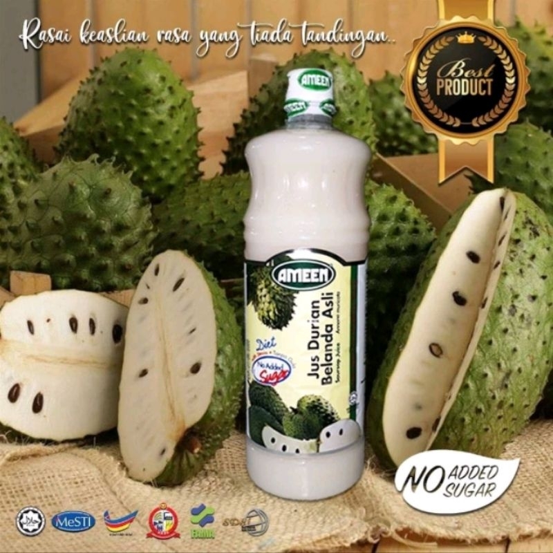 Anonna Juice Paste Drink 3 Bottles/Jus Durian Belanda