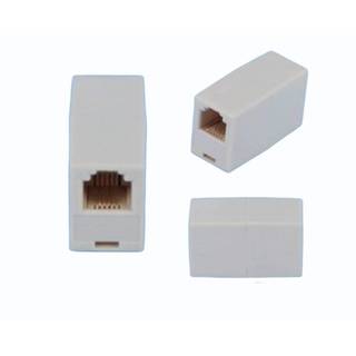 หัวต่อโทรศัพท์ RJ11 6P 4C Telephone Straight Coupler, Telephone Cable Extender Joiner Adapter Connector