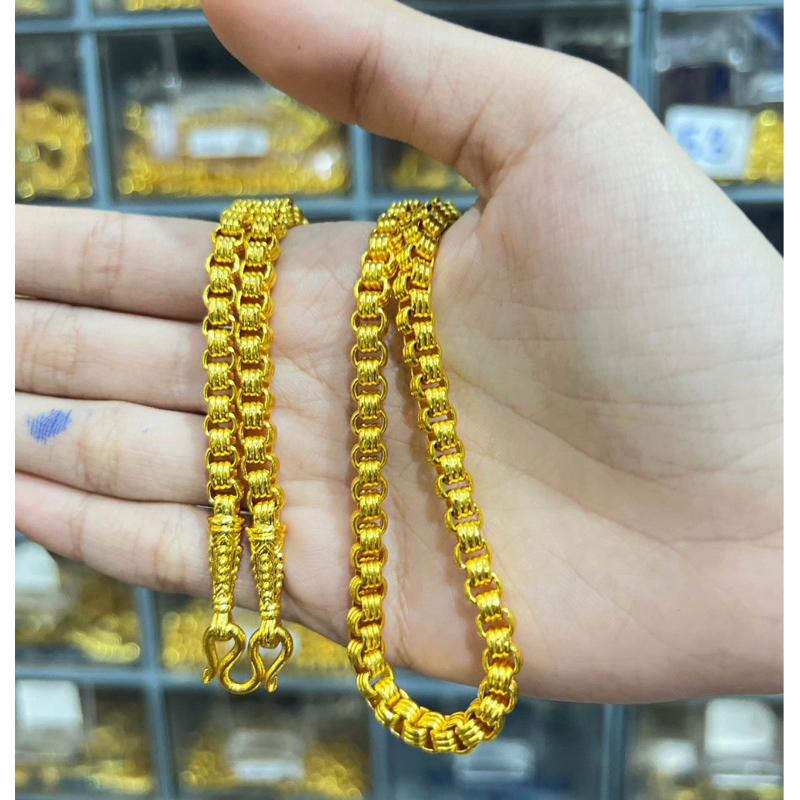 18สร้อยคอสามห่วงติดแน่นหนัก3บาท แถมฟรีตะขอปั้มเพิ่ม1ชิ้น สินค้าคุณภาพ ส่งตรงจากโรงงาน ไม่แพ้ไม่คัน ใส่ทน