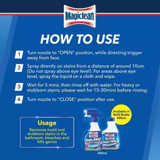 Magiclean | เมจิคคลีน สเปรย์ขจัดคราบฝังแน่น ขนาด400ml