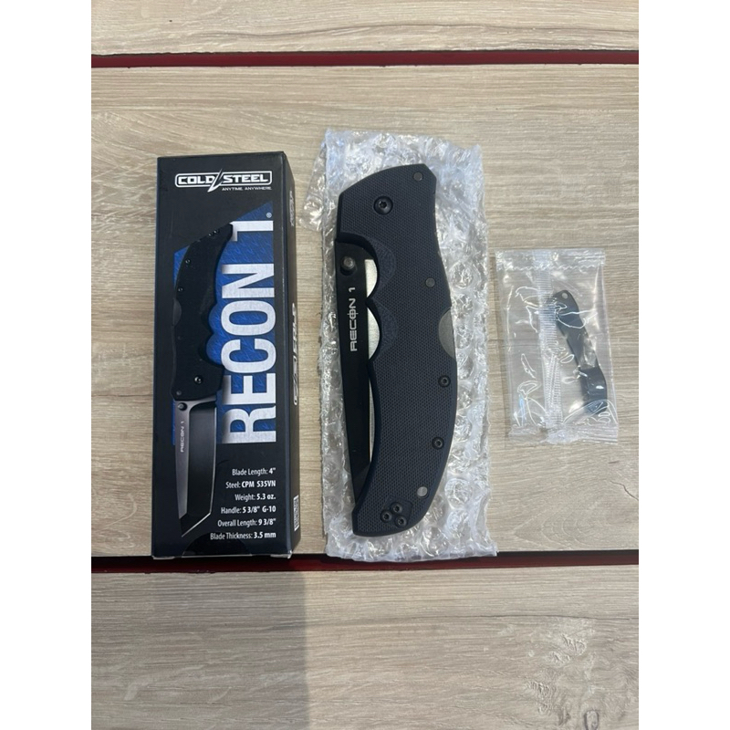 Cold Steel Recon 1 (Tanto), 4”, CPM-S35VN, Black G-10 (New)